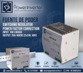FUENTE DE PODER - SWITCHING POWER 100-240VAC /24VDC  10A (240W) RIEL DIN